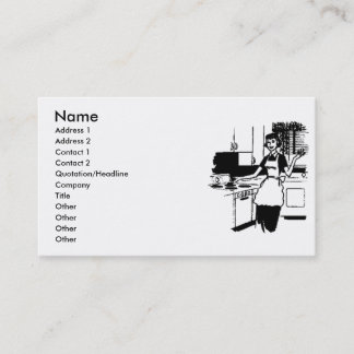 50's Housewife Business Card