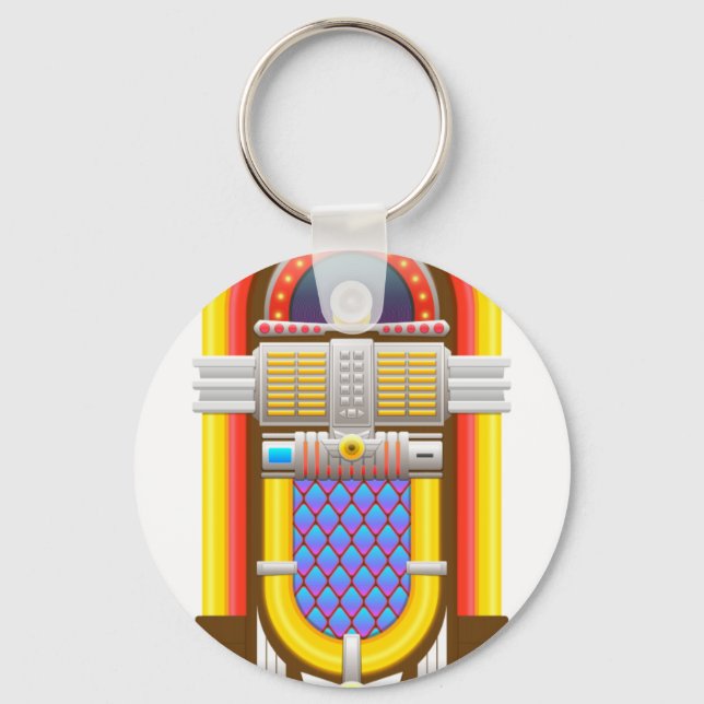 50s old fashioned jukebox keychain (Front)