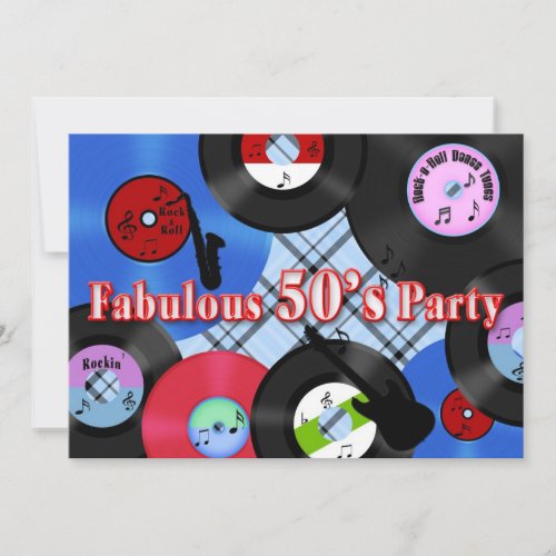 50s PARTY INVITATION _ BLAST FROM THE PAST