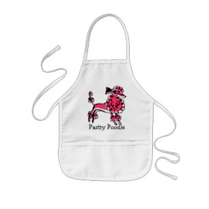 50's Pink Pastry Poodle Kids' Apron