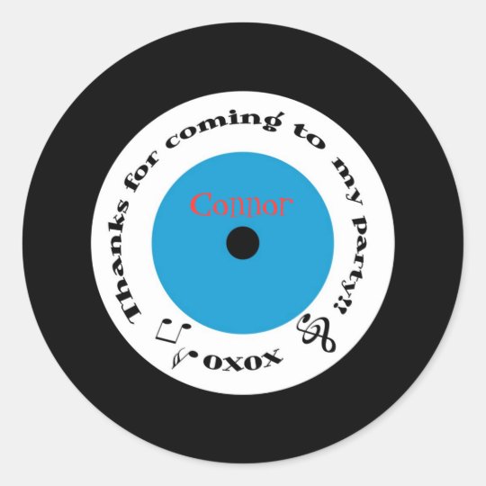 50's Record Sticker | Zazzle.com