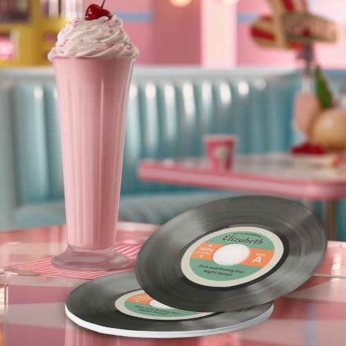 50s Record Style Paper Plates