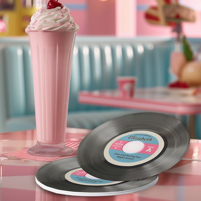 50's Record Style Paper Plates (Creator Uploaded)