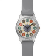 50s Retro Atomic Starburst Midcentury Modern Watch at Zazzle