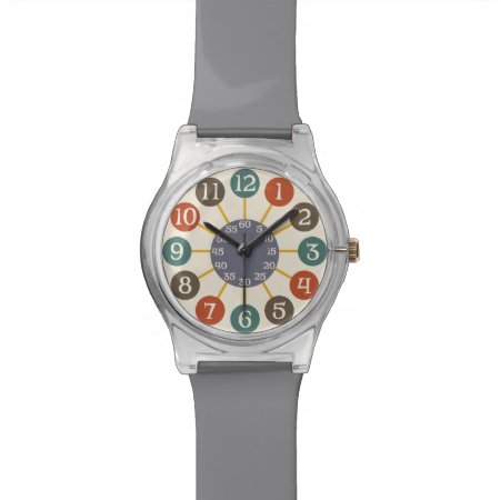 50s Retro Atomic Starburst Midcentury Modern Watch