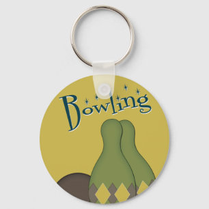 50s Retro Bowling Keychain