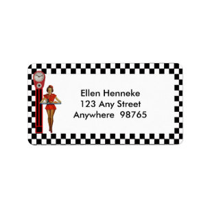 50s Retro Diner Label