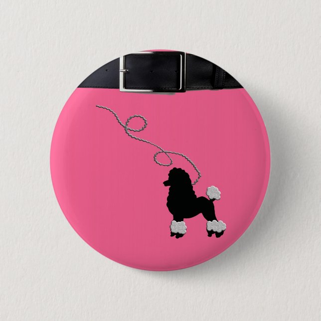 50s Retro Poodle Skirt Button (Front)