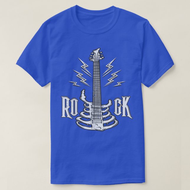 50s Rockabilly 1950s Sock Hop Skeleton Rock N Roll T-Shirt (Design Front)