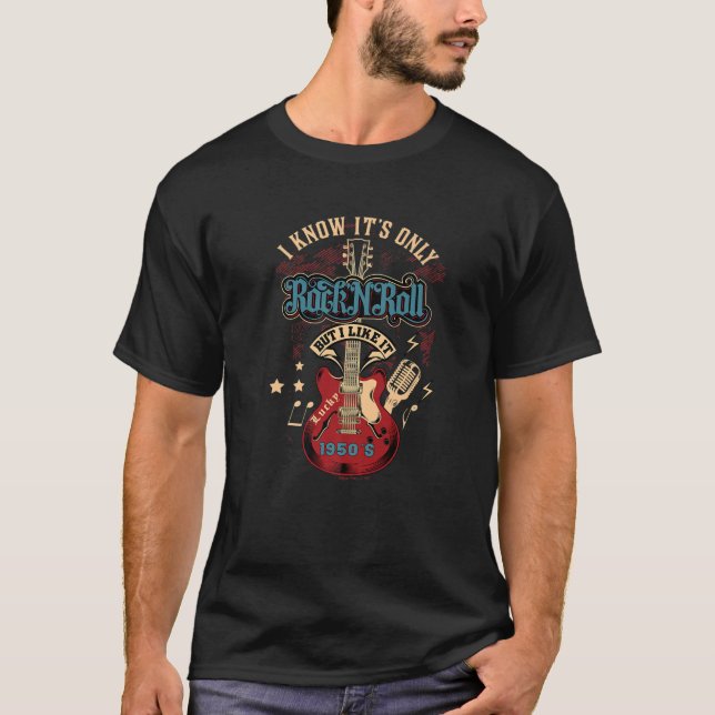 50S Rockabilly Clothing 1950S Sock Hop Rock N Roll T-Shirt (Front)