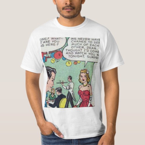 50s Romantic Comic T_Shirt