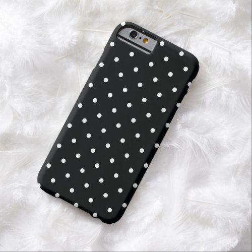 50s Style Black and White Polka Dot iPhone 6 Case