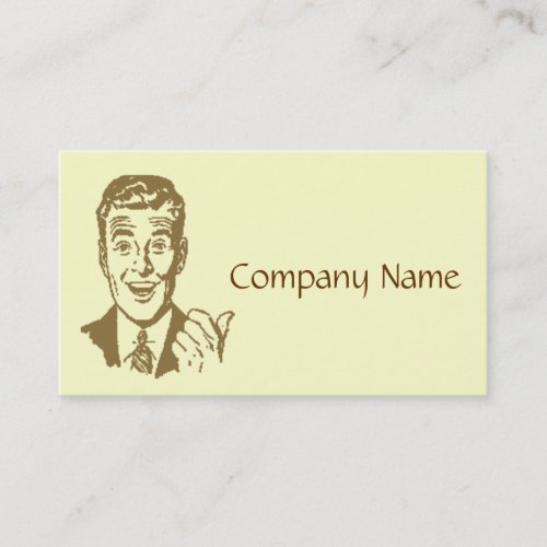 50's Style Business Card Template