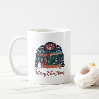 50s-style Christmas town Coffee Mug