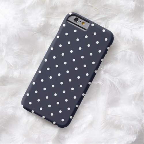 50s Style Classic Blue Polka Dot iPhone 6 Case