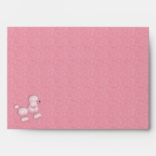 50s style pink poodle envelope