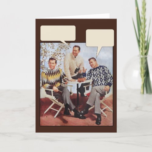 50s Sweater Guys Card