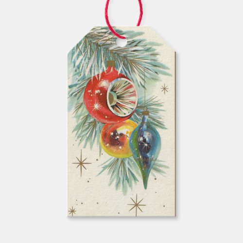 50s Vintage Ornaments Gift Tags