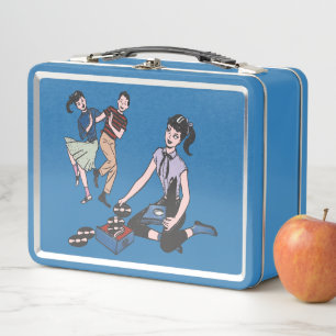 50s Vintage Records "Dance and Sing Along" Metal Lunch Box