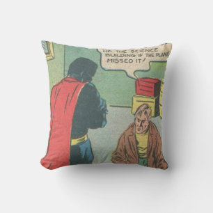 50s Vintage Superhero Comics Best gift for comic Throw Pillow