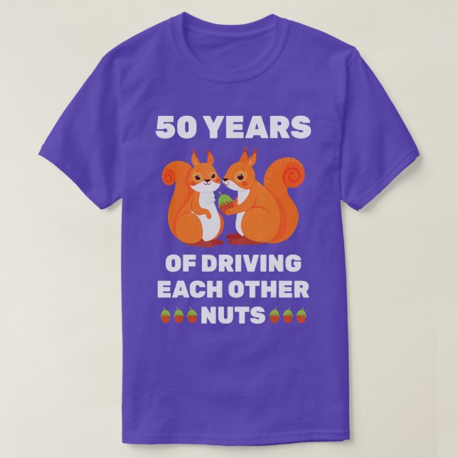 50th 50Year Wedding Anniversary Funny Couple For H T-Shirt (Design Front)