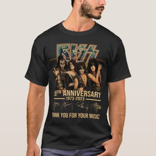 50th Anniversary 1973_2023 Thank You For Memories  T_Shirt