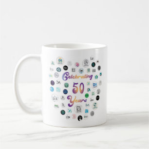 50th Anniversary 50 Logos Mug 