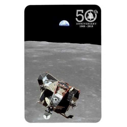 50th Anniversary Apollo 11 Mission Moon Landing Magnet
