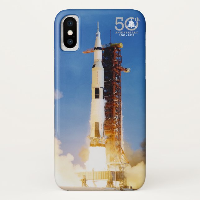 50th Anniversary Apollo 11 Moon Landing, Saturn V: Case-Mate iPhone Case (Back)