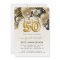 50th Anniversary Black Gold Balloon Arch Party