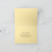 50th Anniversary Black Gold Floral Thank You Card (Inside)