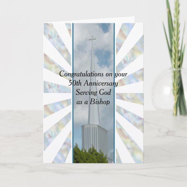 50th Anniversary Card Serving God (Front)
