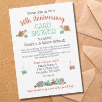 50th Anniversary Card Shower Birds