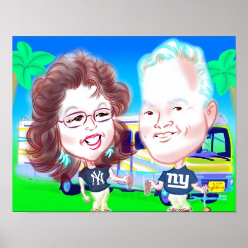 50th Anniversary Caricature Poster