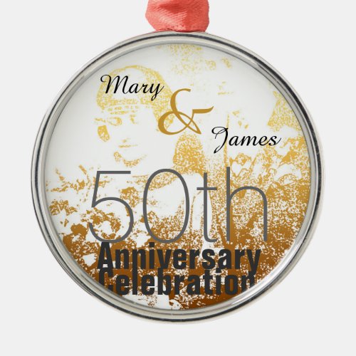 50th Anniversary Celebration Customizable Ornament