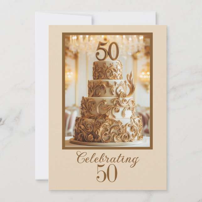 50th ANNIVERSARY CELEBRATION PARTY INVITATION (Back)