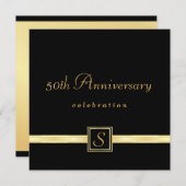 50th Anniversary - Classic Monogram Invitations (Front/Back)