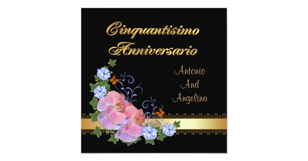 Italian 50Th Wedding Anniversary Invitations 2