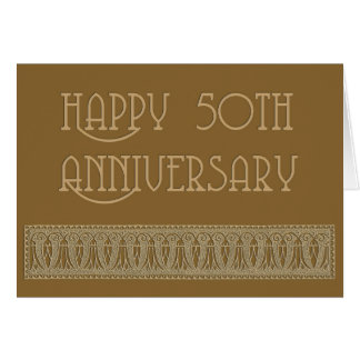 50th anniversary elegant card
