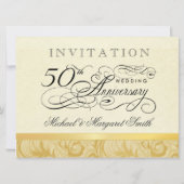 50th Anniversary Fancy 2 Photo Invitation - Large (Back)