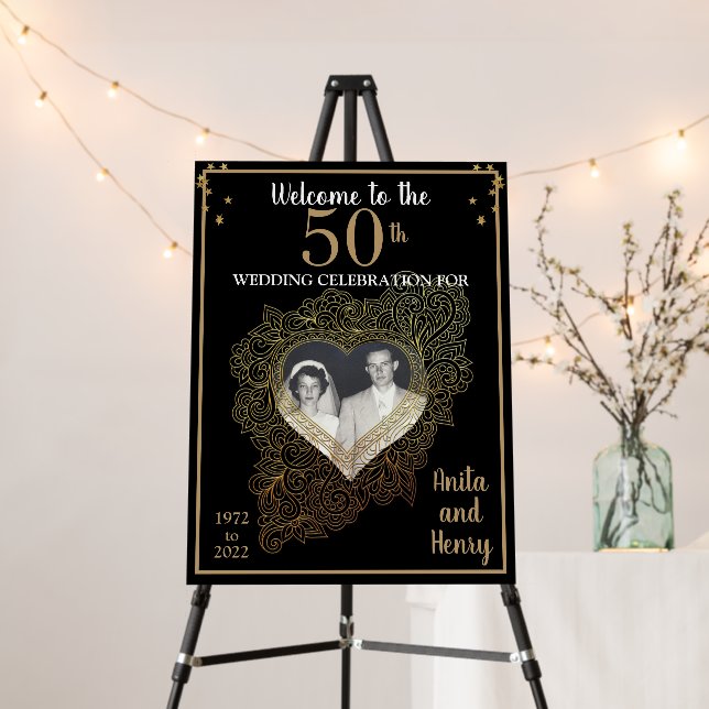 50th Anniversary Foam Board welcome sign (In Situ (Stand))