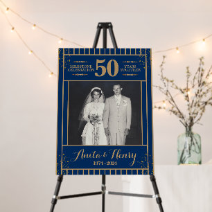 50th Anniversary Foam Board Welcome Sign