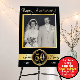 50th Anniversary Foam Board Welcome sign