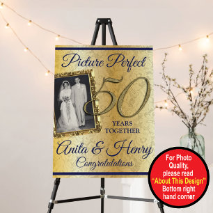 50th Anniversary foam board welcome sign