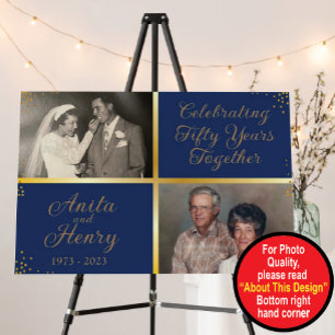 50th Anniversary Foam Board Welcome Sign