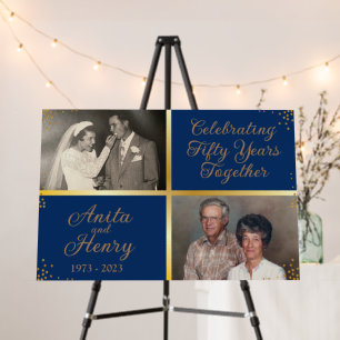 50th Anniversary Foam Board Welcome Sign