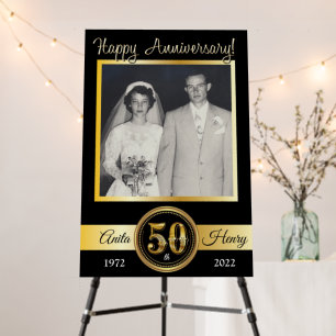 50th Anniversary Foam Board Welcome sign