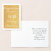 50th Anniversary Foil Card