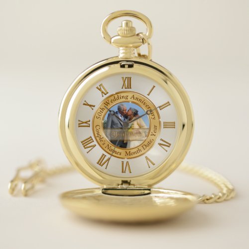 50th Anniversary Gift for Husband Anniversary Pocket Watch