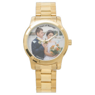 50th Anniversary Gifts Golden Jubilee Photo Watch